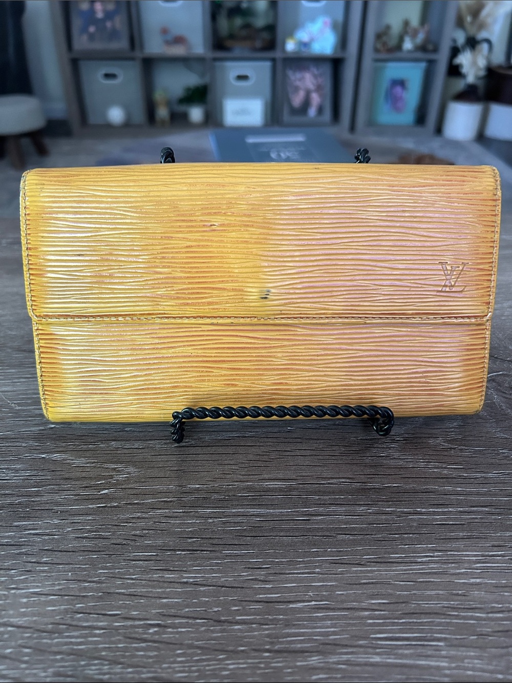 Louis Vuitton Yellow Epi Leather long wallet